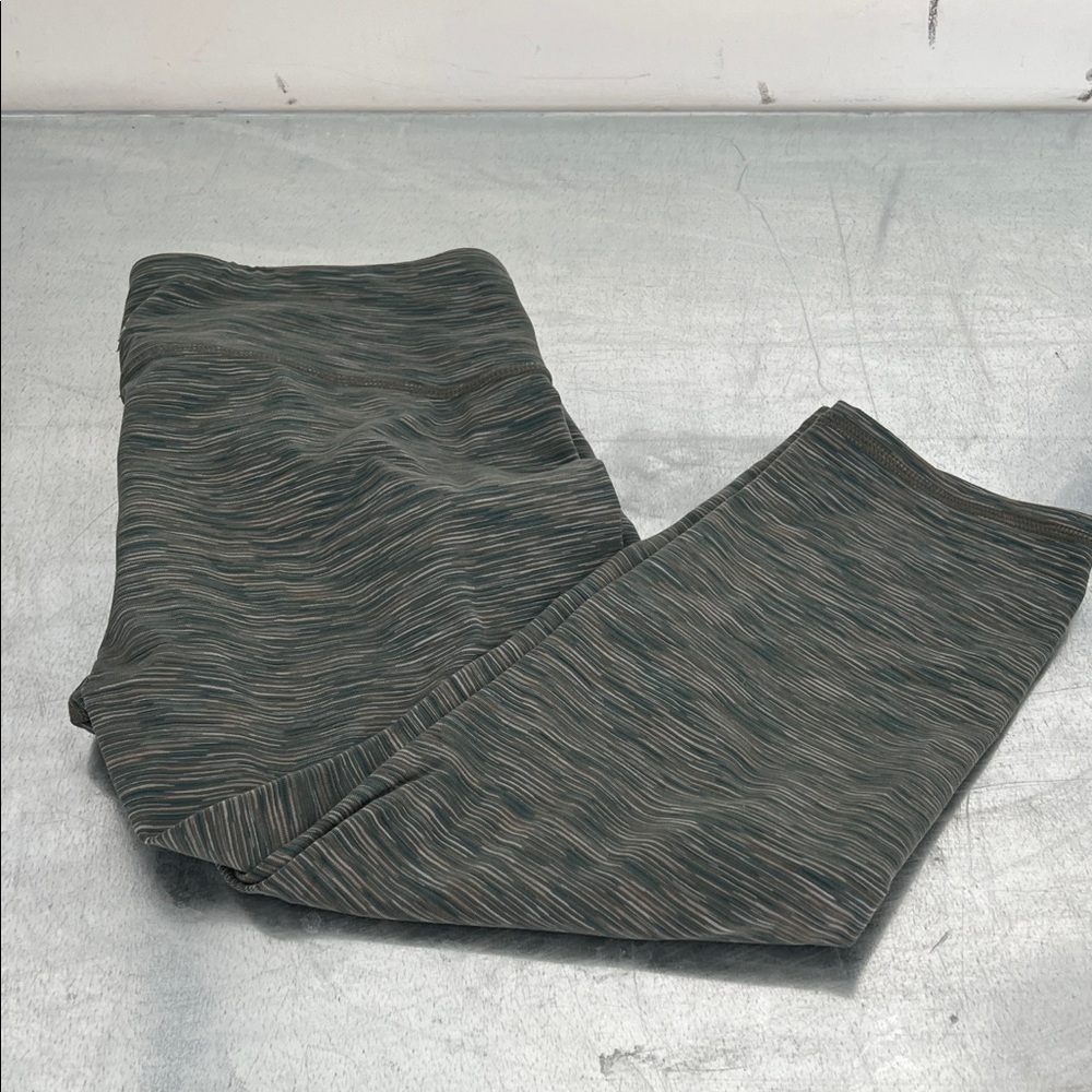 Athleta olive green Patterned Leggings